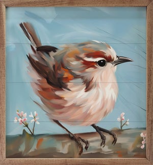 Bird On Thick Branch